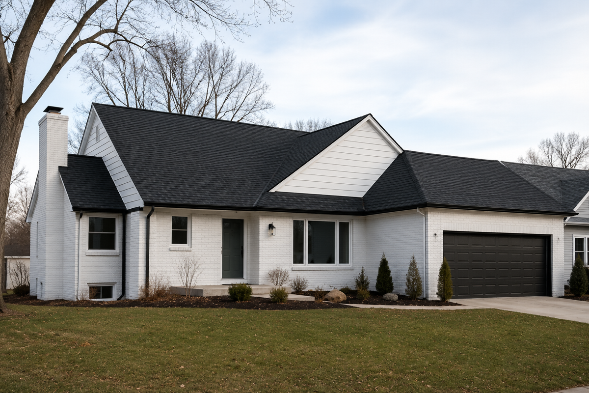 Beautiful new roof installed by Mastercraft Restorations in Lebanon, OH